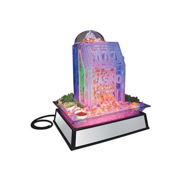 Cal-Mil Cal-Mil Small Mirror Ice Carving Pedestal with LED Feature 19"W x 27"D x 10"H 110V IP101-110 - main